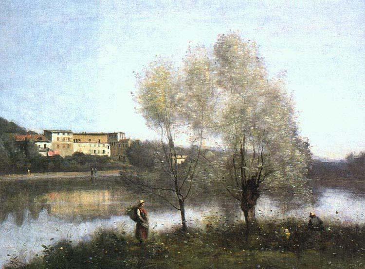 Jean Baptiste Camille  Corot Ville d Avray Sweden oil painting art